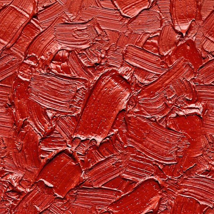 Seamless tileable texture of oil paint impasto red