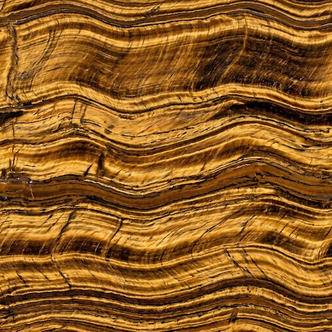 Seamless tileable texture of tiger eye stone