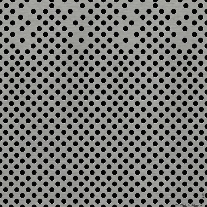 Seamless tileable texture of perforated metal