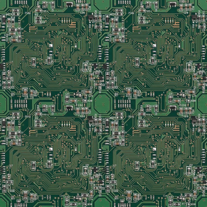 Seamless tileable texture of circuit board