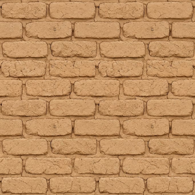Seamless tileable texture of adobe wall