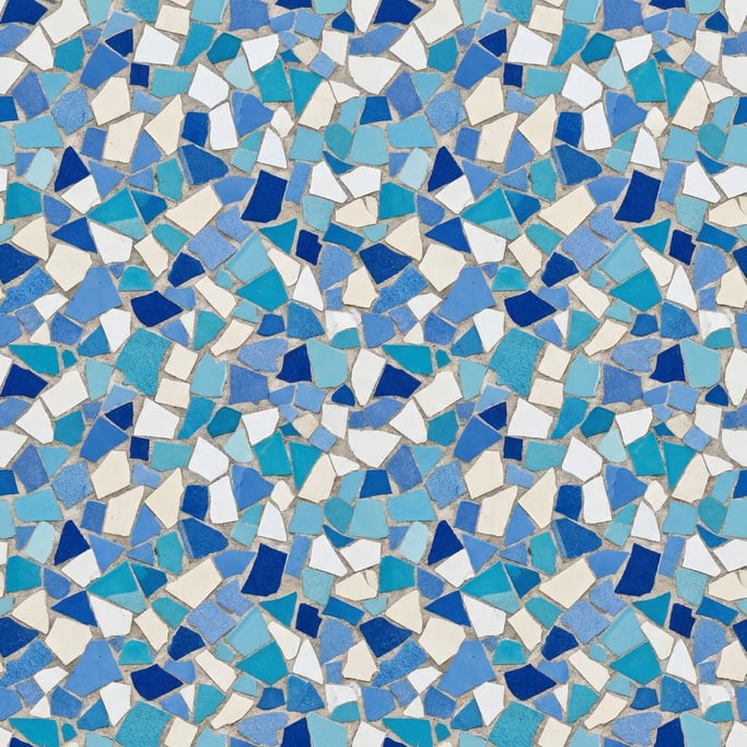 Seamless tileable texture of broken tile mosaic