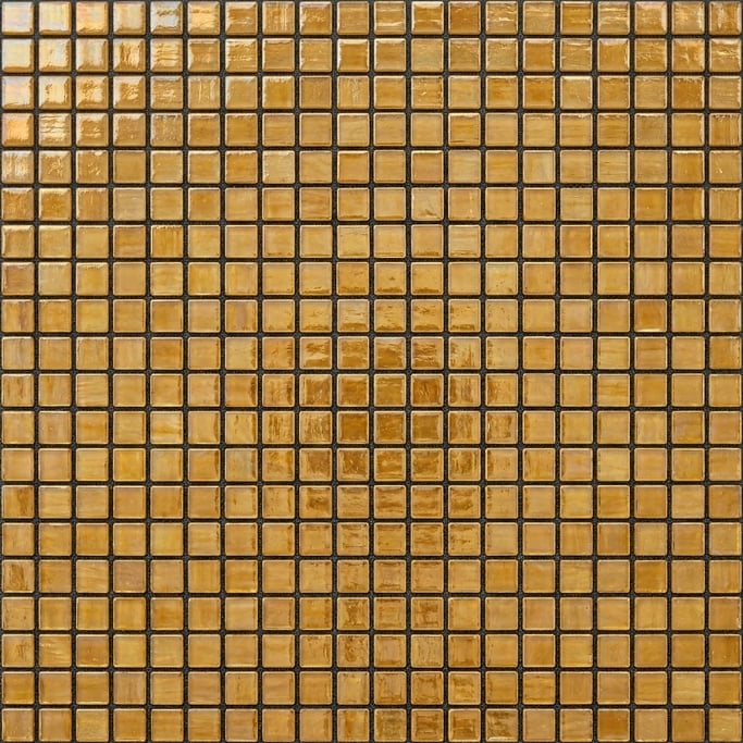 Seamless tileable texture of mosaic tile in gold