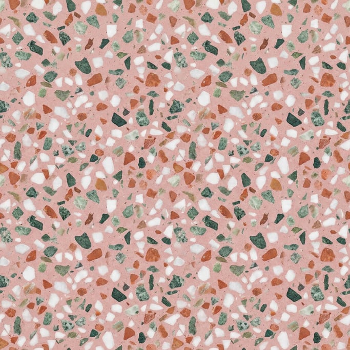 Seamless tileable texture of terrazzo in blush