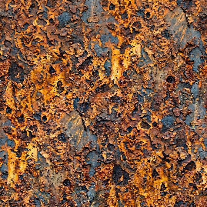 Seamless tileable texture of rusted iron
