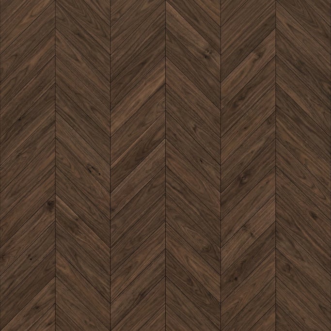 Seamless tileable texture of parquet chevron walnut