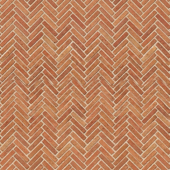Seamless tileable texture of brick herringbone