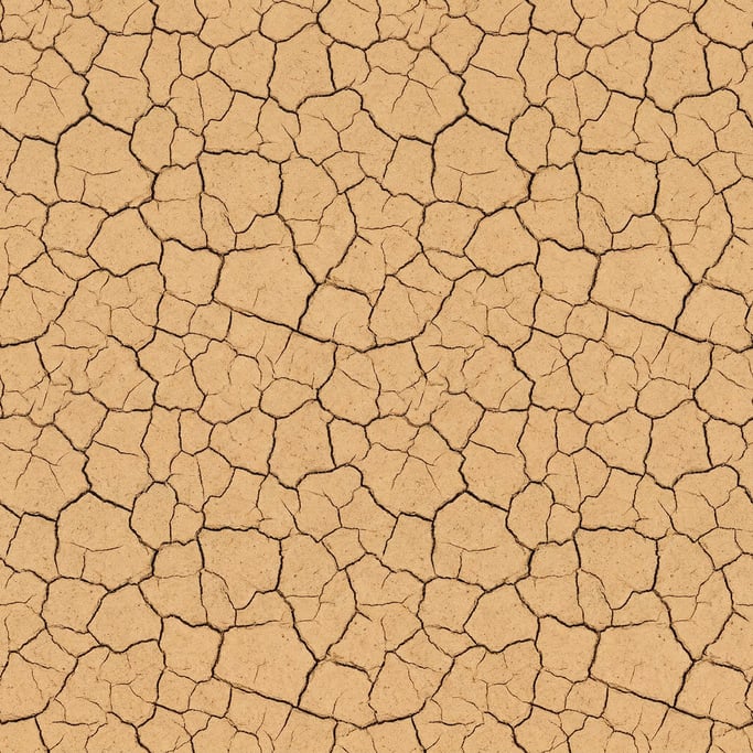 Seamless tileable texture of cracked dry earth