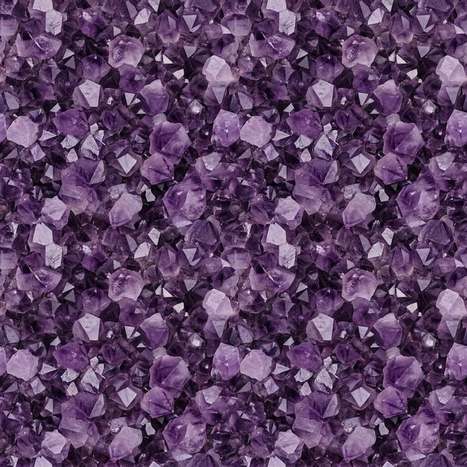 Seamless tileable texture of amethyst crystal surface