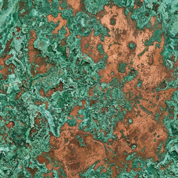 Seamless tileable texture of verdigris copper