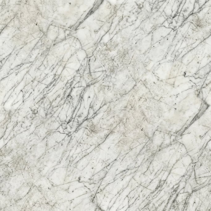 Seamless tileable texture of Carrara marble heavily worn and patinated