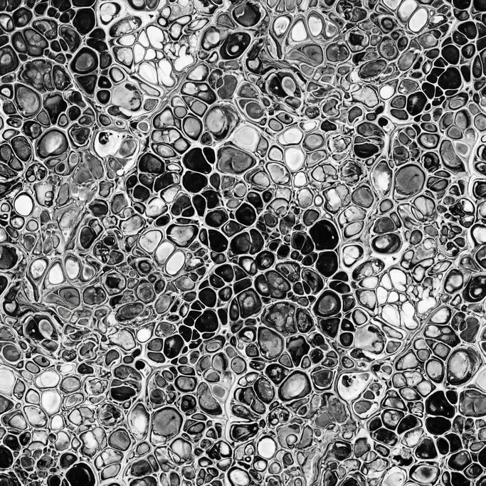 Seamless tileable texture of acrylic pour freshly cut and raw