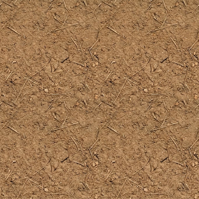 Seamless tileable texture of clay plaster in extreme close-up showing micro-detail