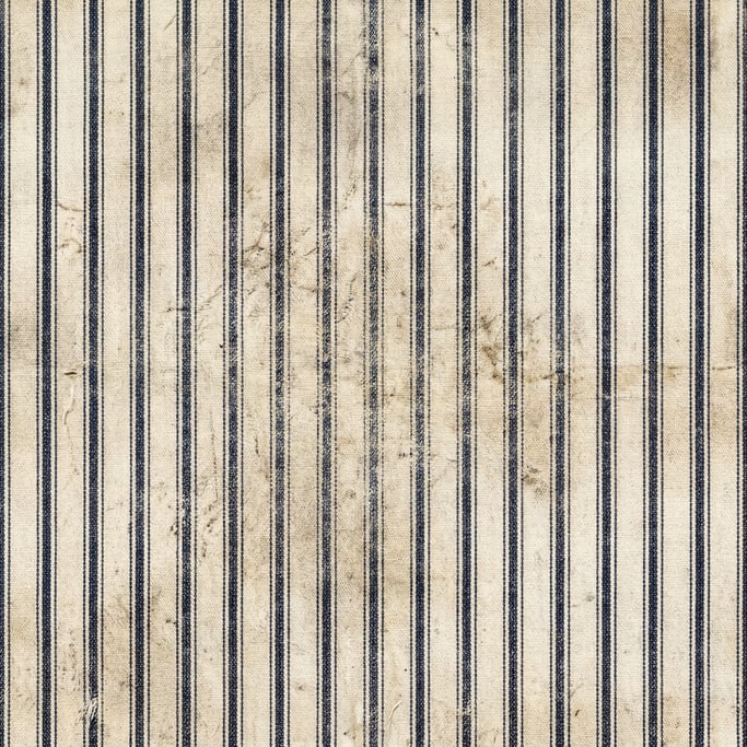 Seamless tileable texture of ticking stripe heavily worn and patinated