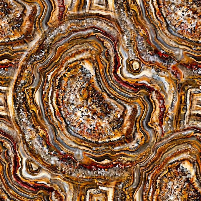 Seamless tileable texture of petrified wood at higher magnification