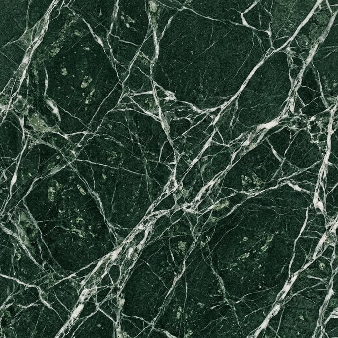 Seamless tileable texture of Verde Guatemala marble in extreme close-up showing micro-detail