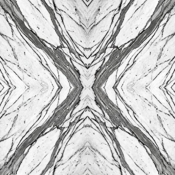 Seamless tileable texture of Statuario marble freshly cut and raw