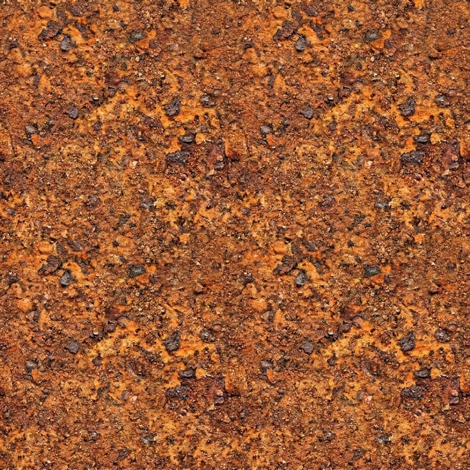 Seamless tileable texture of rust paint effect at higher magnification