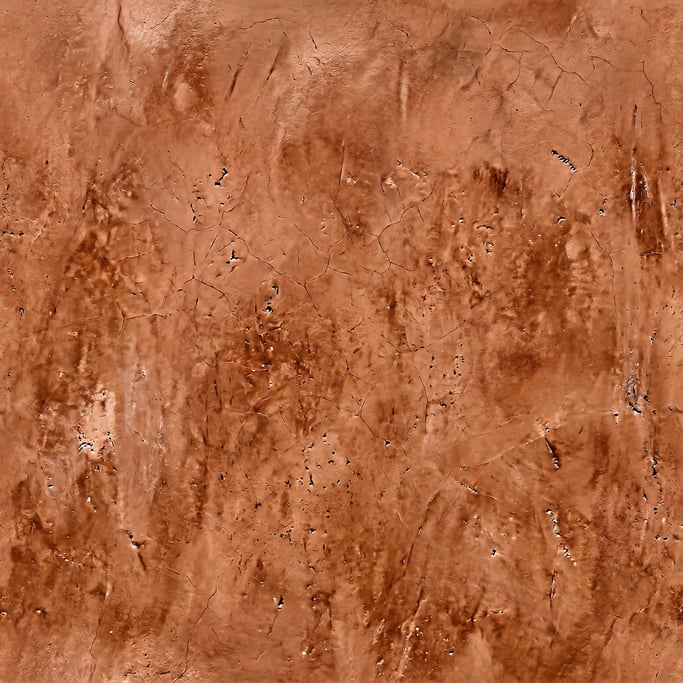 Seamless tileable texture of tadelakt lightly weathered and aged