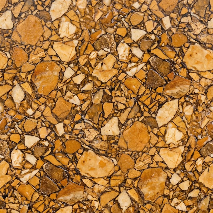 Seamless tileable texture of Breccia marble wet with water