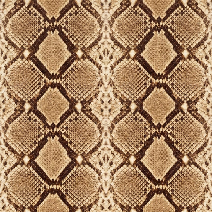 Seamless tileable texture of snakeskin pattern lightly weathered and aged