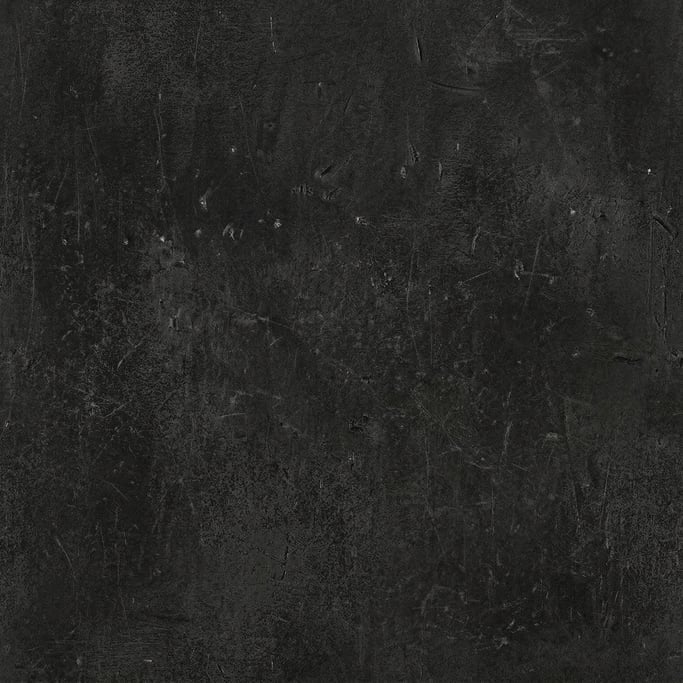 Seamless tileable texture of porcelain in matte black heavily worn and patinated