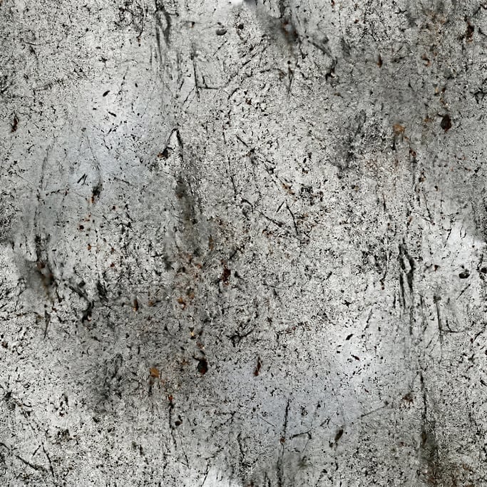 Seamless tileable texture of spray paint metallic heavily worn and patinated