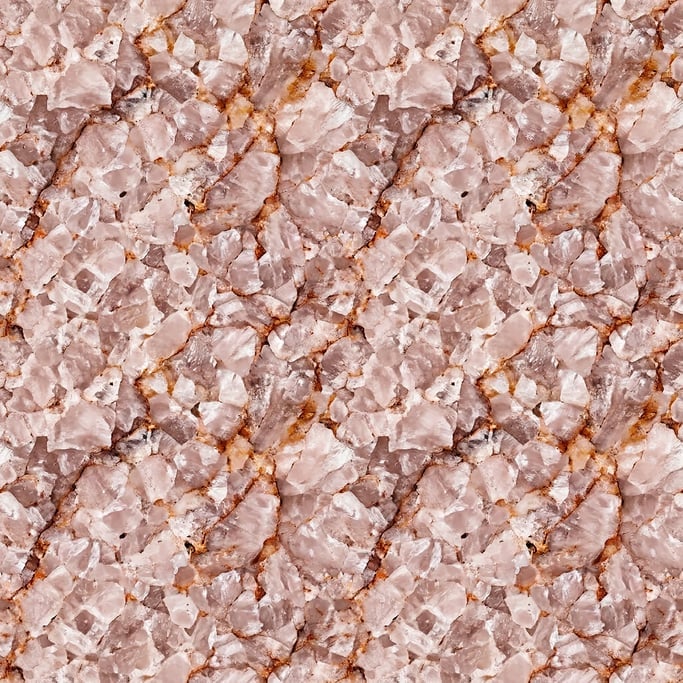 Seamless tileable texture of quartzite in rose at higher magnification