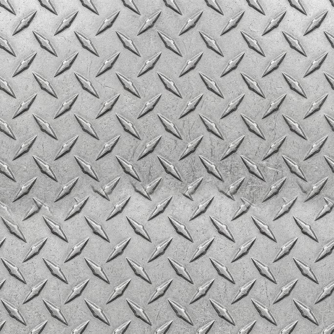 Seamless tileable texture of aluminum diamond plate at higher magnification