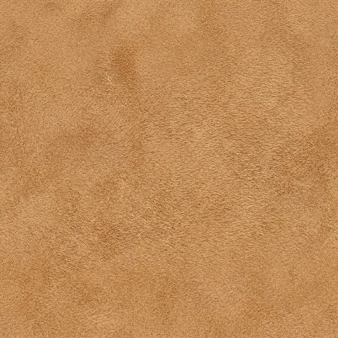 Seamless tileable texture of suede in camel in extreme close-up showing micro-detail