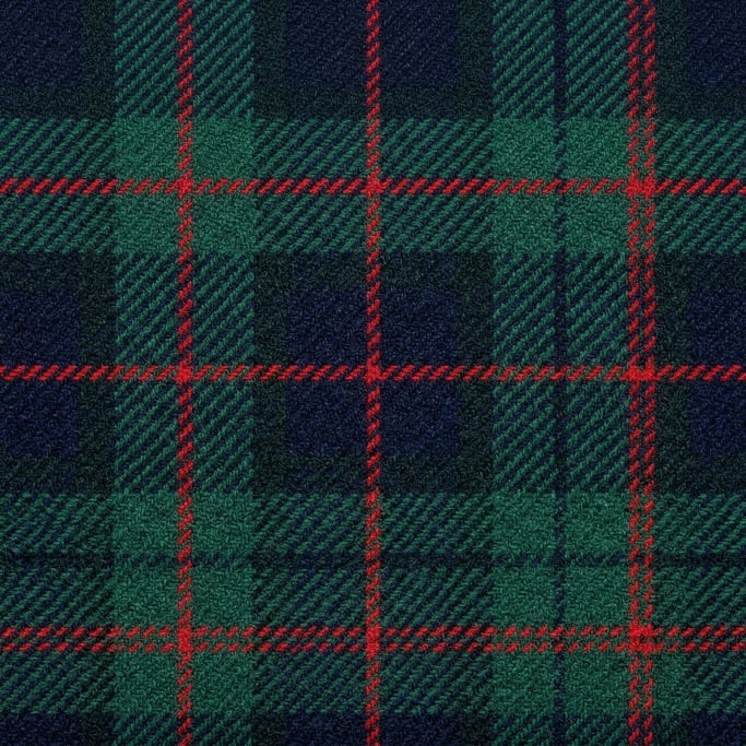 Seamless tileable texture of tartan plaid in extreme close-up showing micro-detail