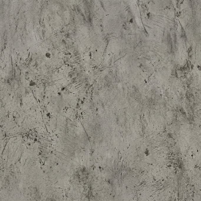 Seamless tileable texture of microcement in grey heavily worn and patinated