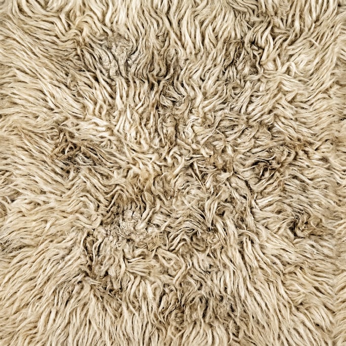 Seamless tileable texture of mohair heavily worn and patinated