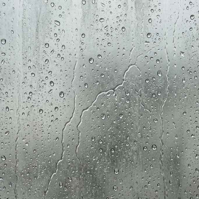 Seamless tileable texture of rain on glass lightly weathered and aged