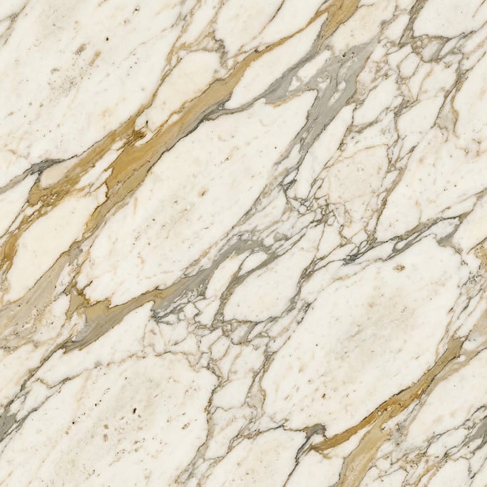 Seamless tileable texture of Calacatta marble freshly cut and raw