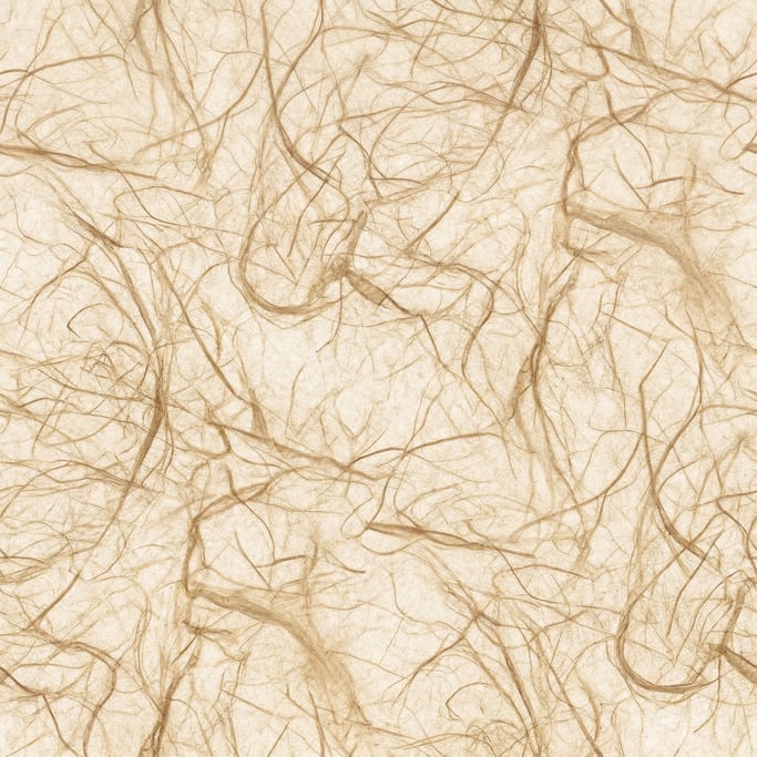 Seamless tileable texture of Japanese washi in extreme close-up showing micro-detail