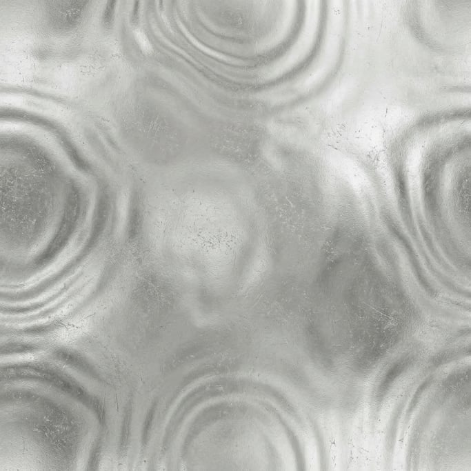 Seamless tileable texture of liquid mercury lightly weathered and aged