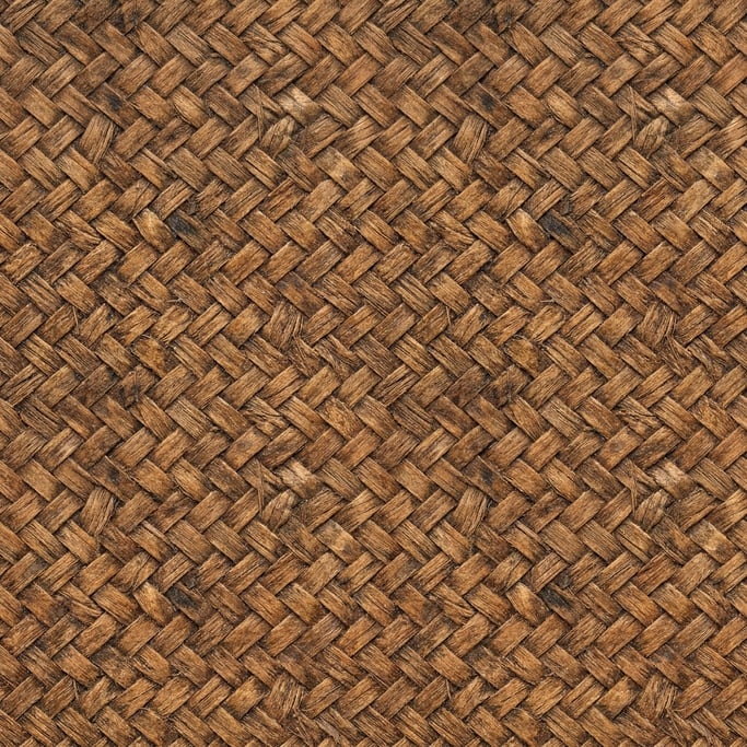 Seamless tileable texture of palm bark heavily worn and patinated