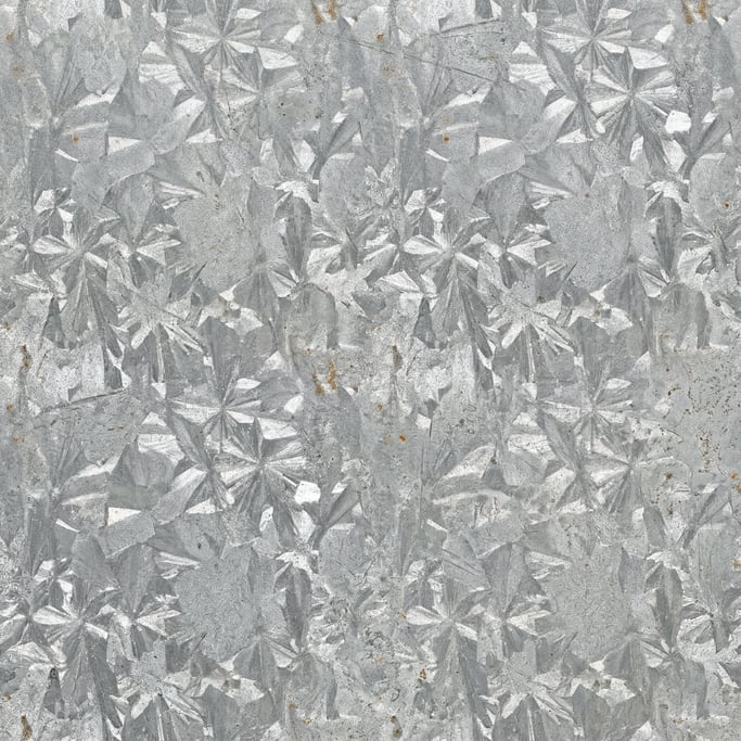 Seamless tileable texture of galvanized steel lightly weathered and aged