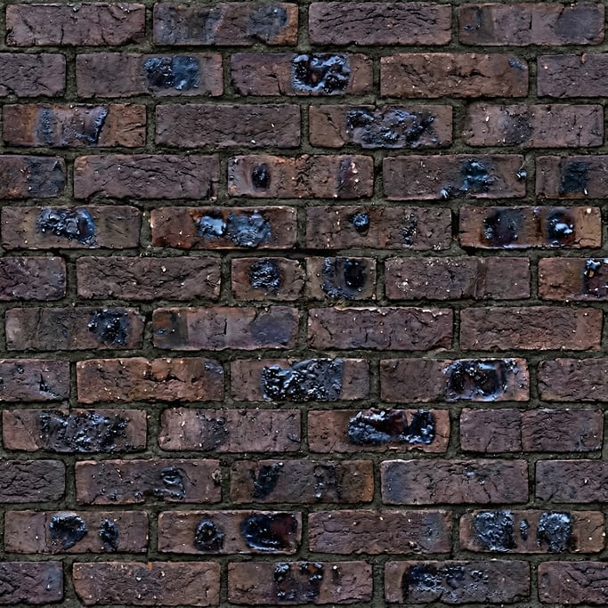 Seamless tileable texture of clinker brick freshly cut and raw