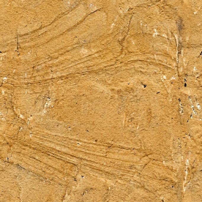 Seamless tileable texture of sandstone in honey gold lightly weathered and aged