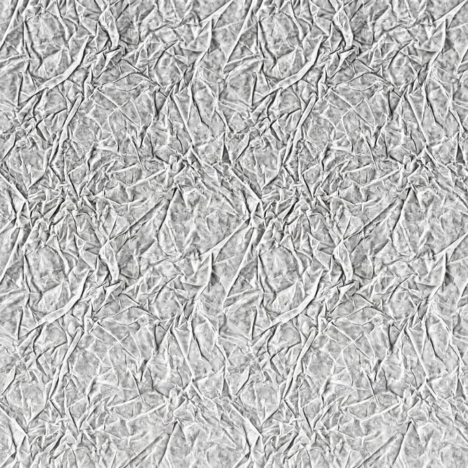 Seamless tileable texture of tissue paper crinkled in extreme close-up showing micro-detail