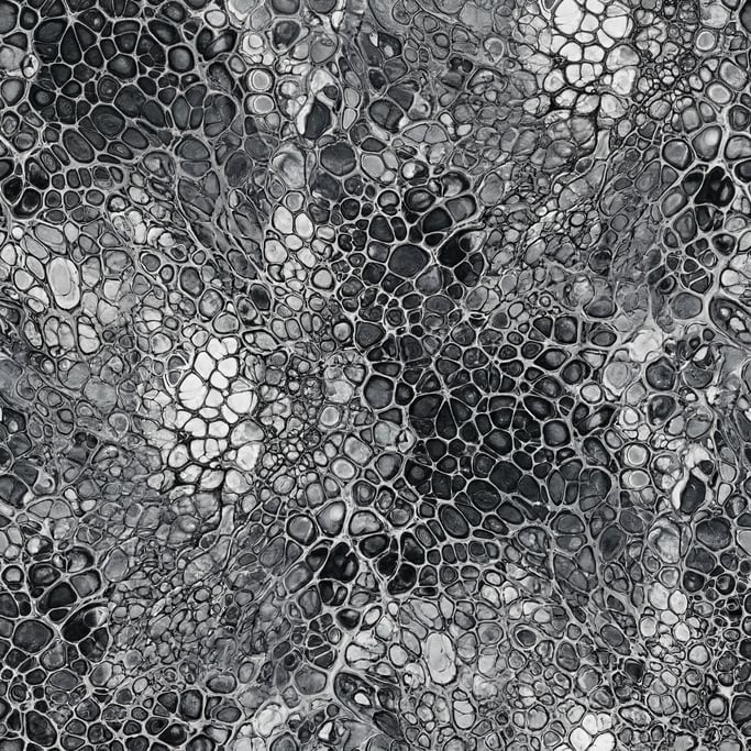 Seamless tileable texture of acrylic pour freshly cut and raw