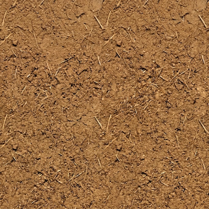 Seamless tileable texture of clay plaster in extreme close-up showing micro-detail