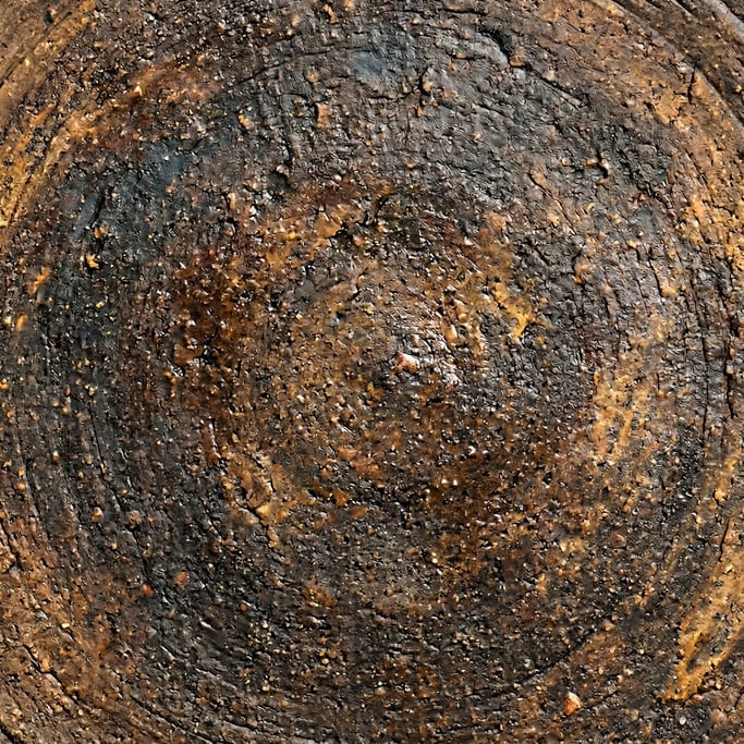 Seamless tileable texture of Japanese wabi-sabi ceramic wet with water