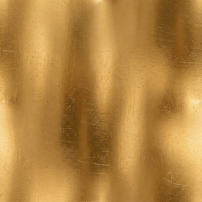 Seamless tileable texture of polished brass in extreme close-up showing micro-detail