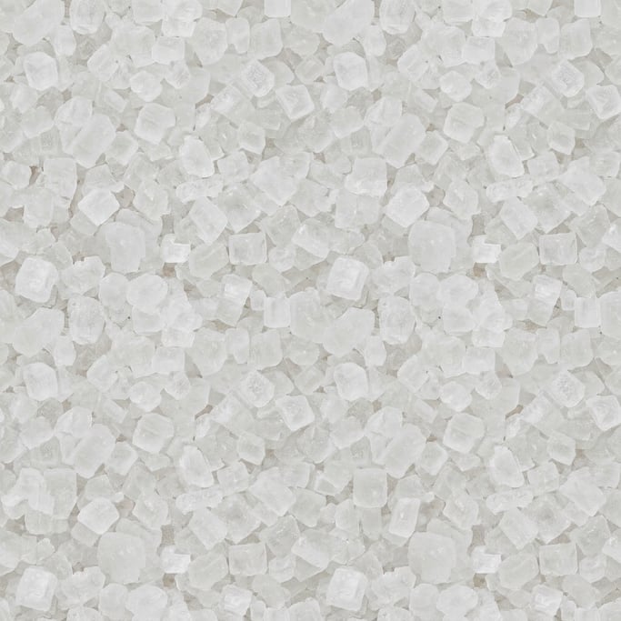 Seamless tileable texture of sea salt crystals at higher magnification