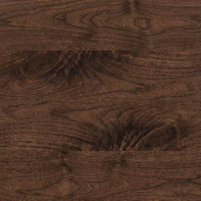 Seamless tileable texture of American black walnut lightly weathered and aged
