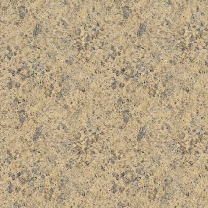 Seamless tileable texture of Giallo Ornamental granite heavily worn and patinated