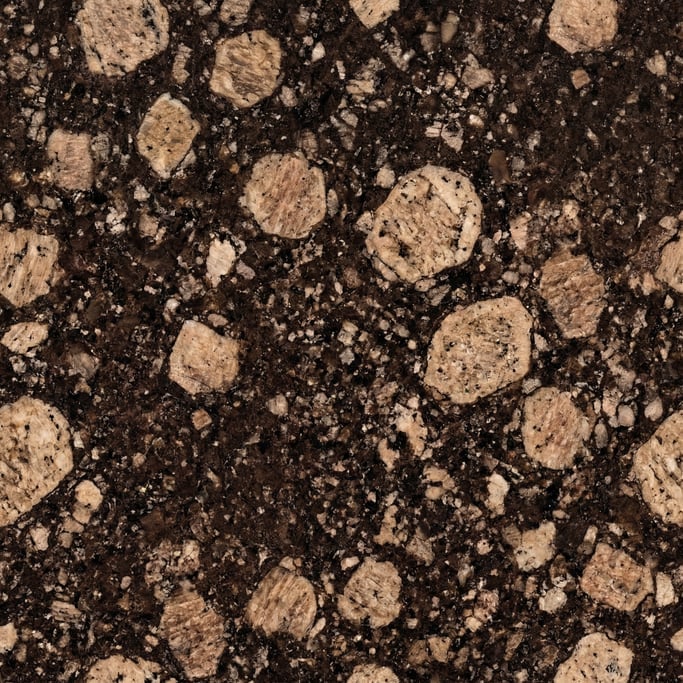 Seamless tileable texture of Baltic Brown granite at higher magnification
